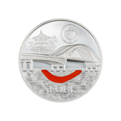 Seoul Tiffany Art Metropolis 3 Oz Silver Coin 2024