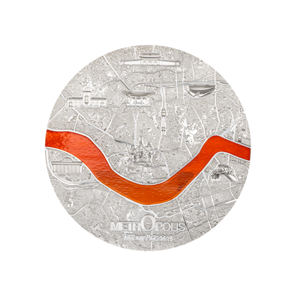 Seoul Tiffany Art Metropolis 3 Oz Silver Coin 2024