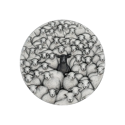 Sheep B-Different 2 Oz Silver Coin 2025