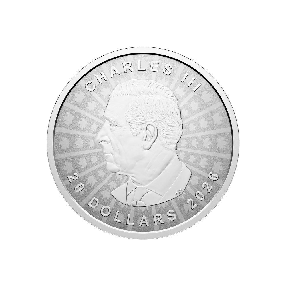 Silver Maple Leaf 1 Oz Fine Silver Ultra High Relief Coin Canada 2026 Royal Canadian Mint