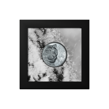 Snow Leopard Wild Mongolia 2 Oz Silver Coin 2024