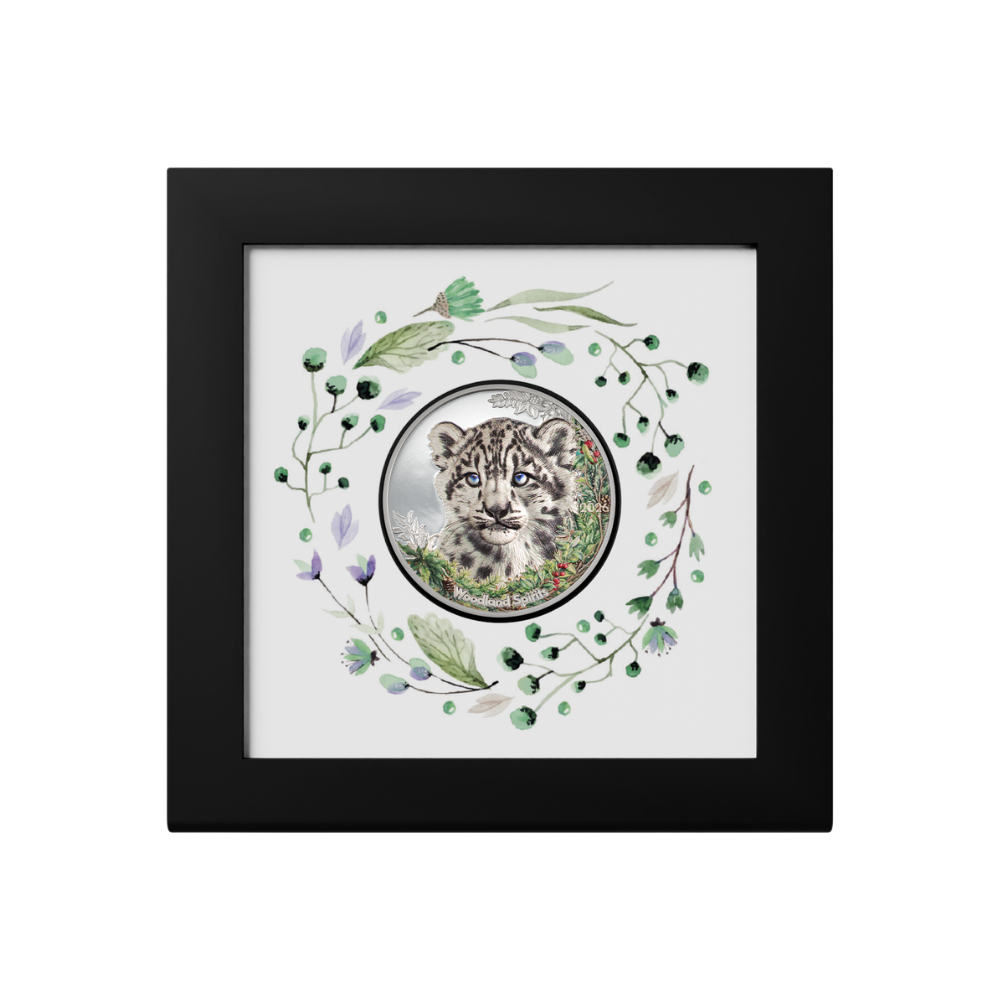 Snow Leopard Woodland Spirits 1 Oz Silver Coin 2026