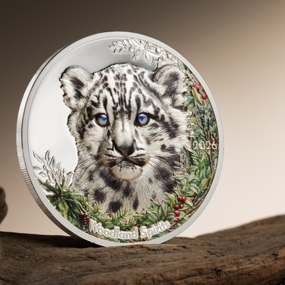 Snow Leopard Woodland Spirits 1 Oz Silver Coin 2026