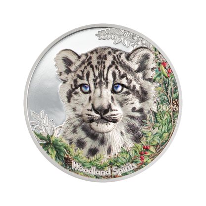 Snow Leopard Woodland Spirits 1 Oz Silver Coin 2026