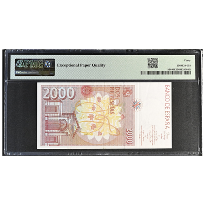 Spain 2000 Pesetas 1992 (ND 1996) Pick 164 EF 40 EPQ EF