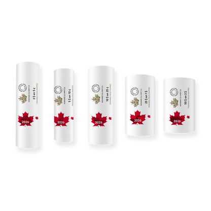 Special Wrap Roll Collection First Strikes 2026 Canada Royal Canadian Mint