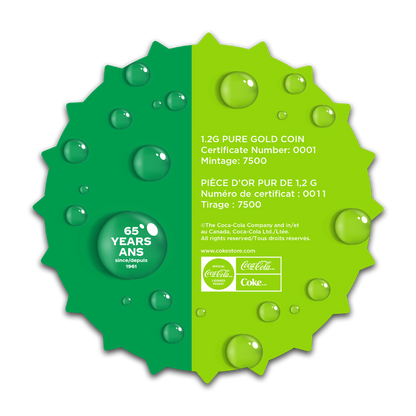 Sprite® 65th Anniversary 1.2g Gold Bottlecap 2026 PAMP