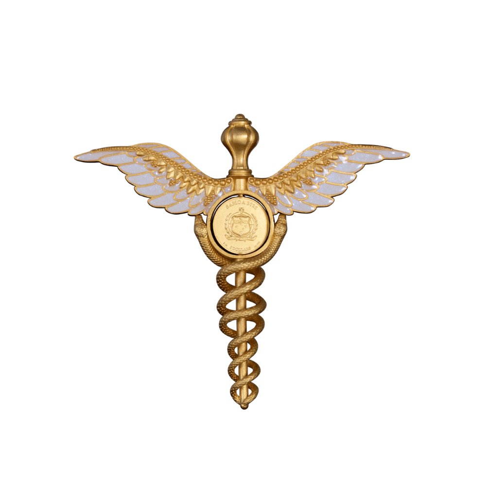 Staff of Hermes "Caduceus" 2 Oz Silver Coin 2025