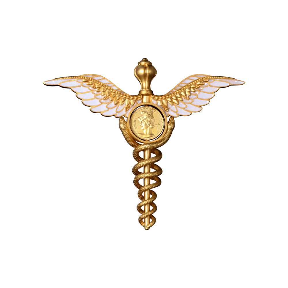 Staff of Hermes "Caduceus" 2 Oz Silver Coin 2025