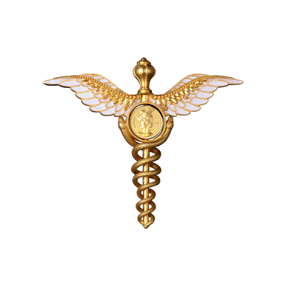 Staff of Hermes "Caduceus" 2 Oz Silver Coin 2025