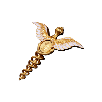 Staff of Hermes "Caduceus" 2 Oz Silver Coin 2025