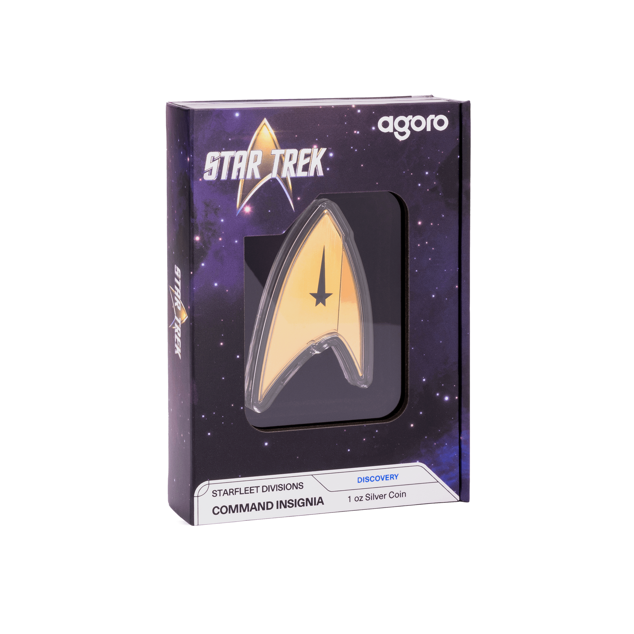 STARFLEET DIVISIONS STAR TREK Command Insignia 1 Oz Silver Coin $2 Niue 2024- Parthava Coin