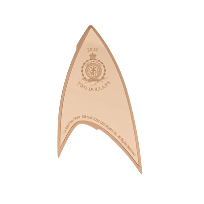 Star Trek Starfleet Divisions Operations Insignia 1 Oz Silver Coin - PARTHAVA COIN