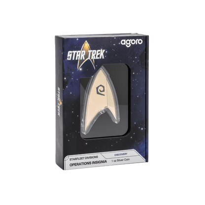 Star Trek Starfleet Divisions Operations Insignia 1 Oz Silver Coin - PARTHAVA COIN
