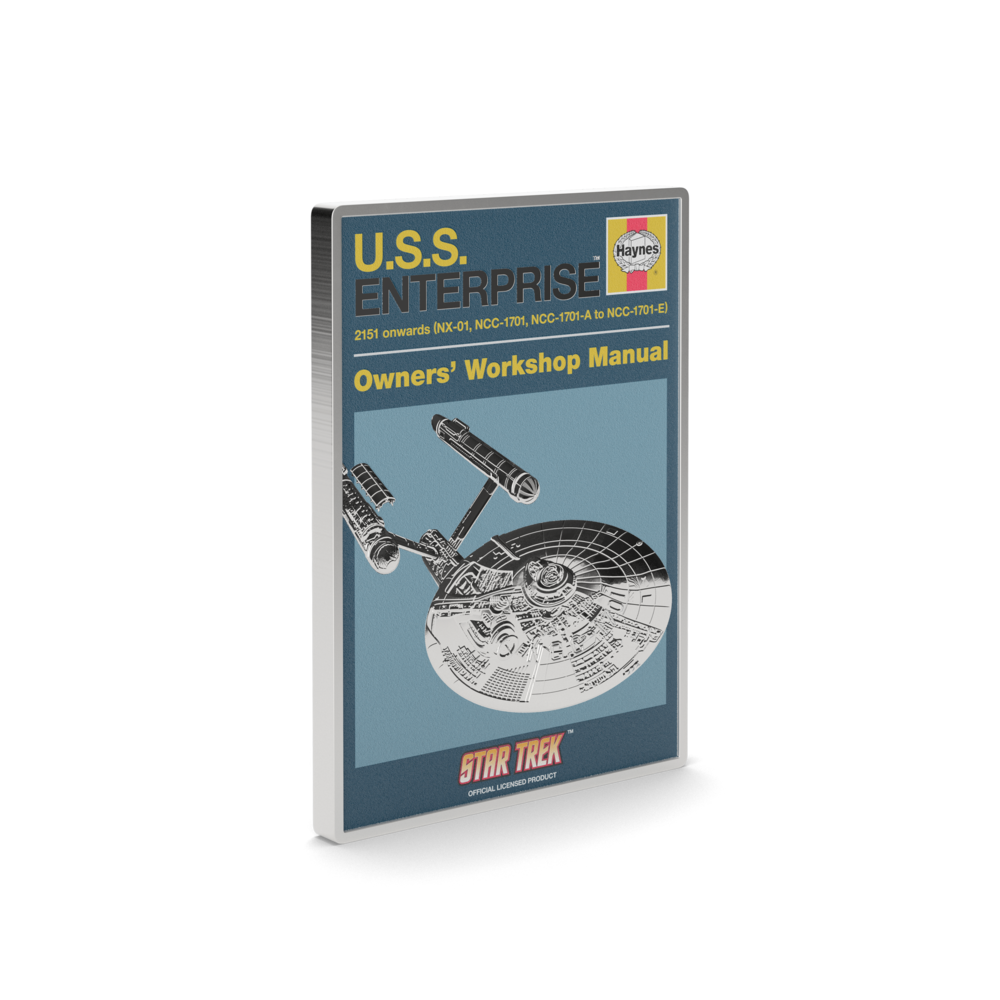 Star Trek U.S.S. Enterprise NCC-01 Owner Manual Silver Coin AGORO