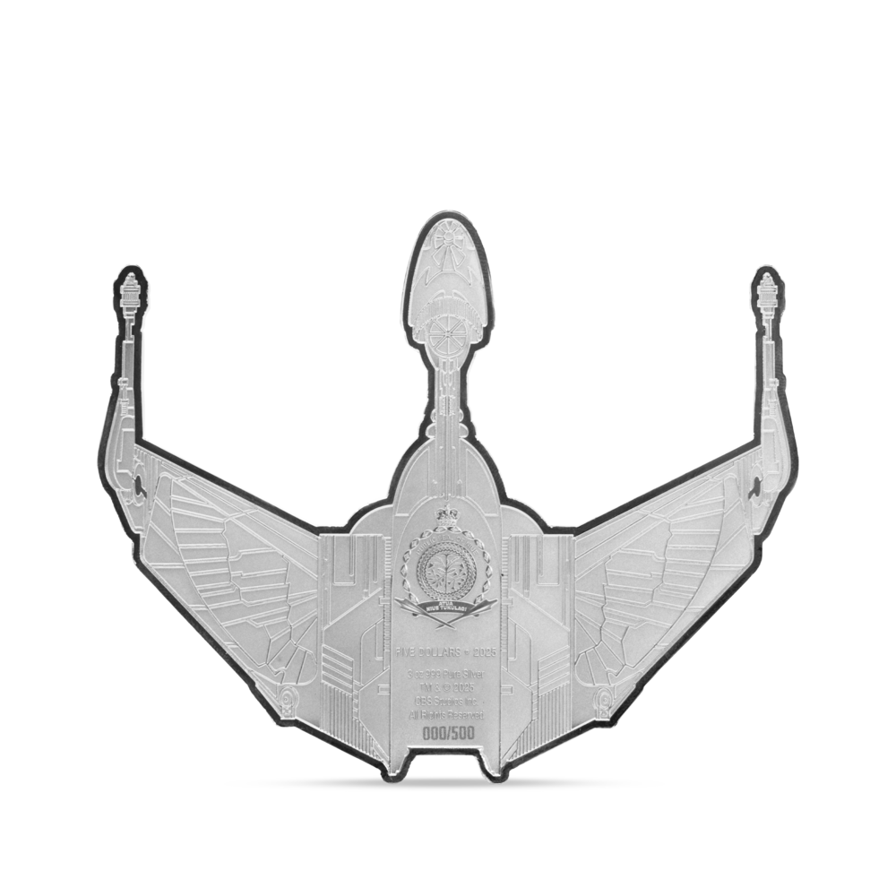 Star Trek Ships – Klingon Bird of Prey Silver Coin agoro