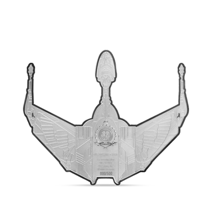 Star Trek Ships – Klingon Bird of Prey Silver Coin agoro