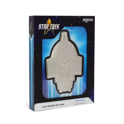 Star Trek Ships – U.S.S. Defiant NX-74205 Pure Silver Collectible