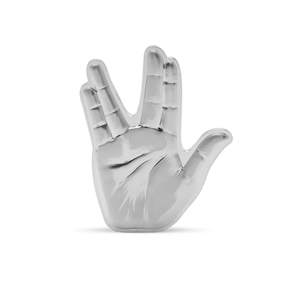 Star Trek The Vulcan Salute Silver Coin AGORO
