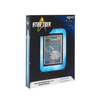 Star Trek U.S.S. Enterprise NCC-01 Owner Manual Silver Coin AGORO