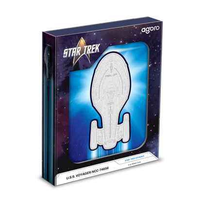 Star Trek Ships – U.S.S. Voyager NCC-74656 Silver Coin