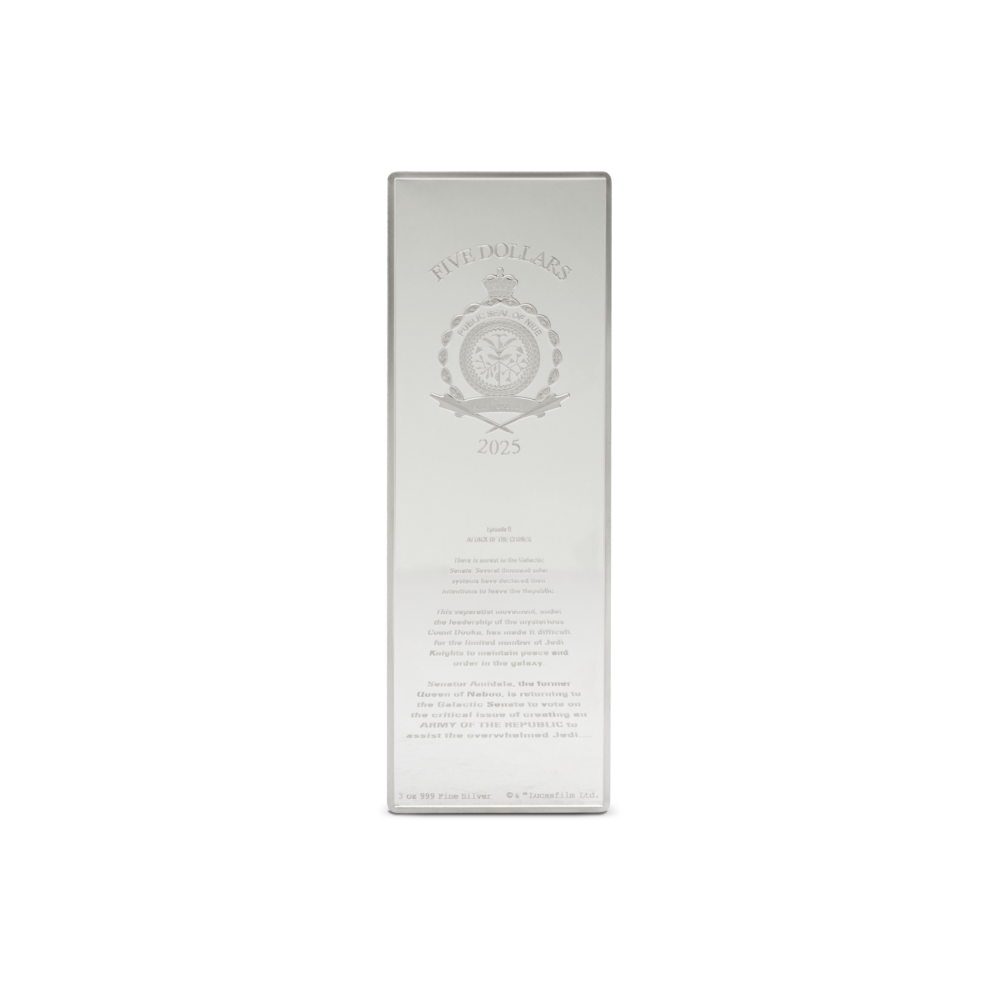 Star Wars™ Attack of the Clones™ 3 Oz Silver Poster Coin
