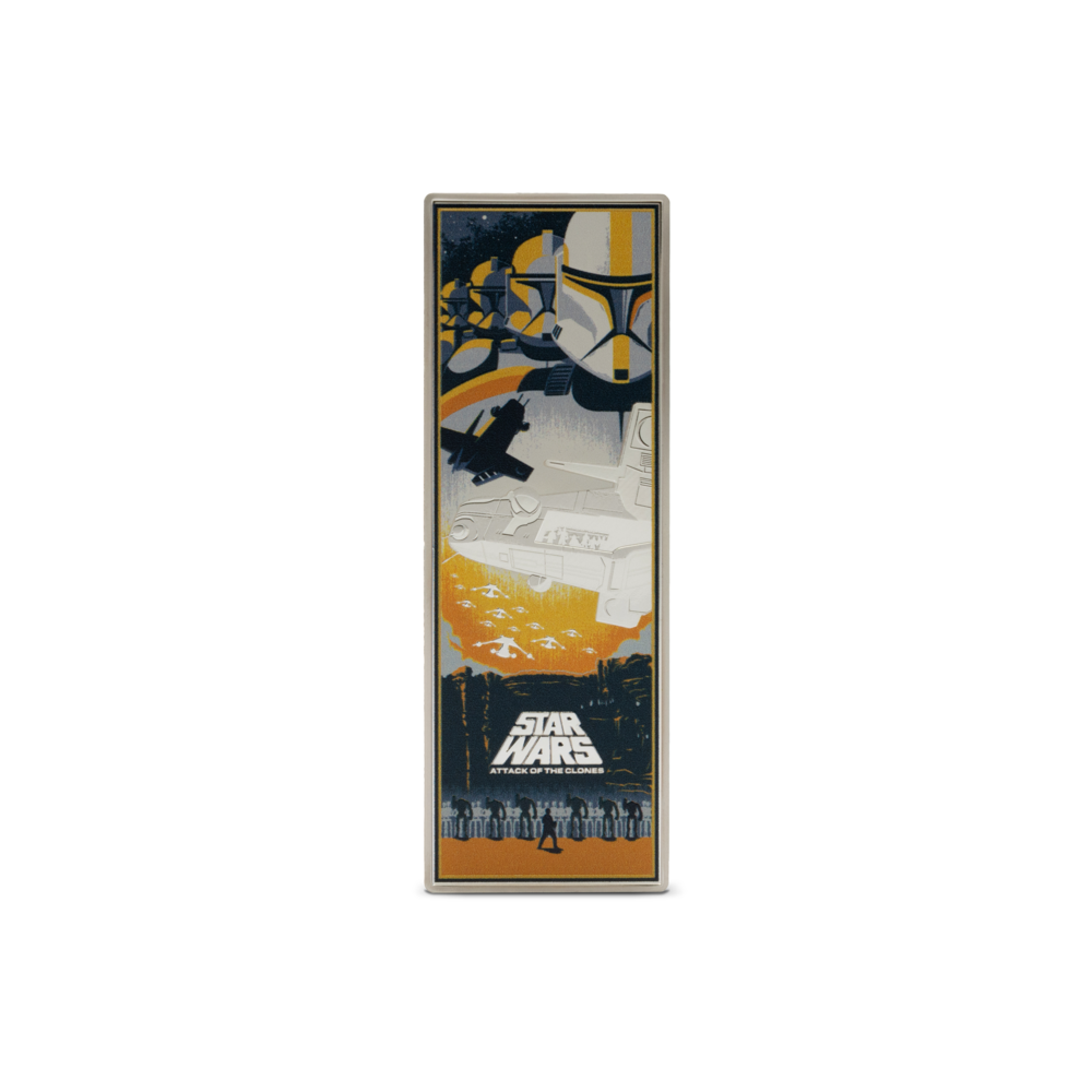 Star Wars™ Attack of the Clones™ 3 Oz Silver Poster Coin