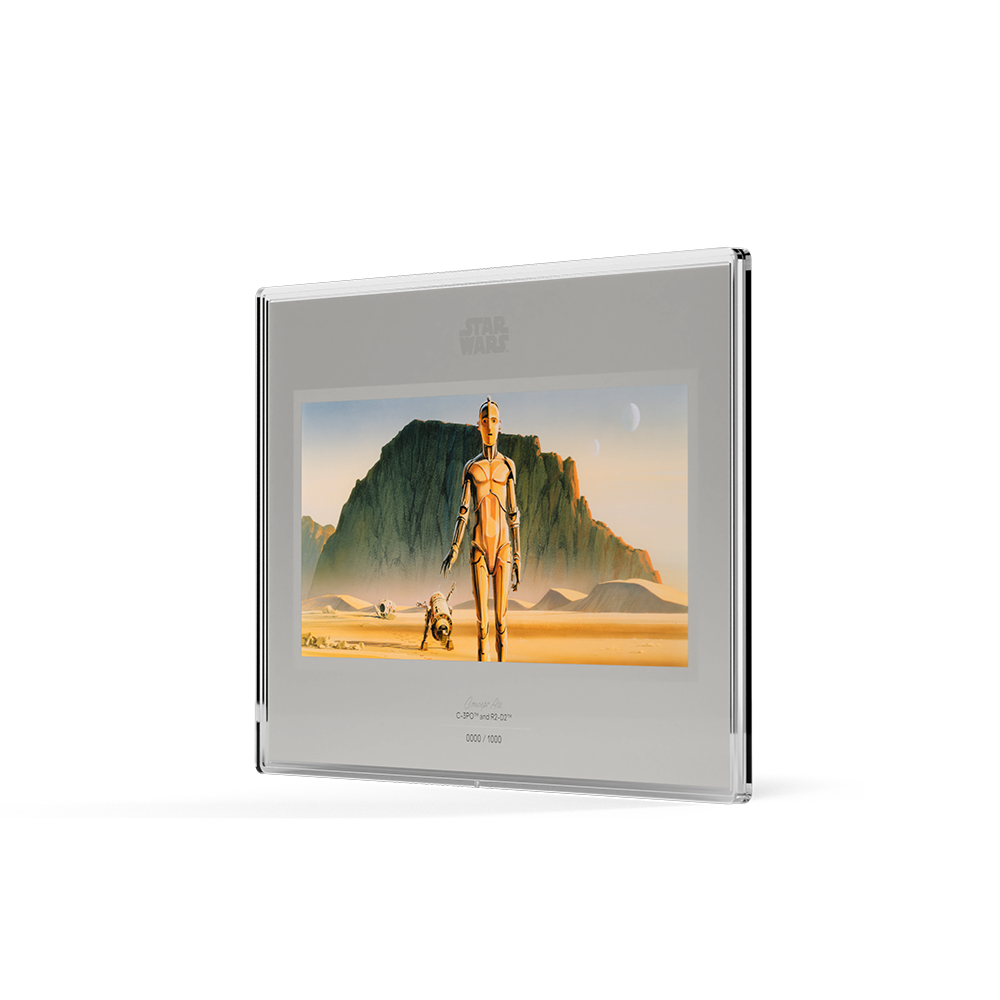 Star Wars™ Concept Art  C-3PO™ and R2-D2™ Silver Collectible Foil AGORO