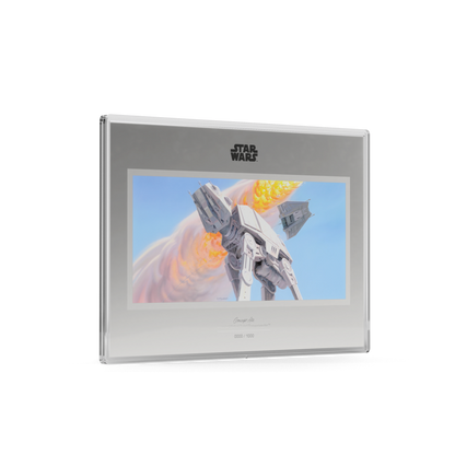 Star Wars™ Concept Art Imperial Walker™ and Snowspeeder™ Silver Collectible Foil AGORO