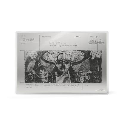 Star Wars™ Storyboard Art Darth Vader™ Trench Run Silver Collectible Foil Agoro