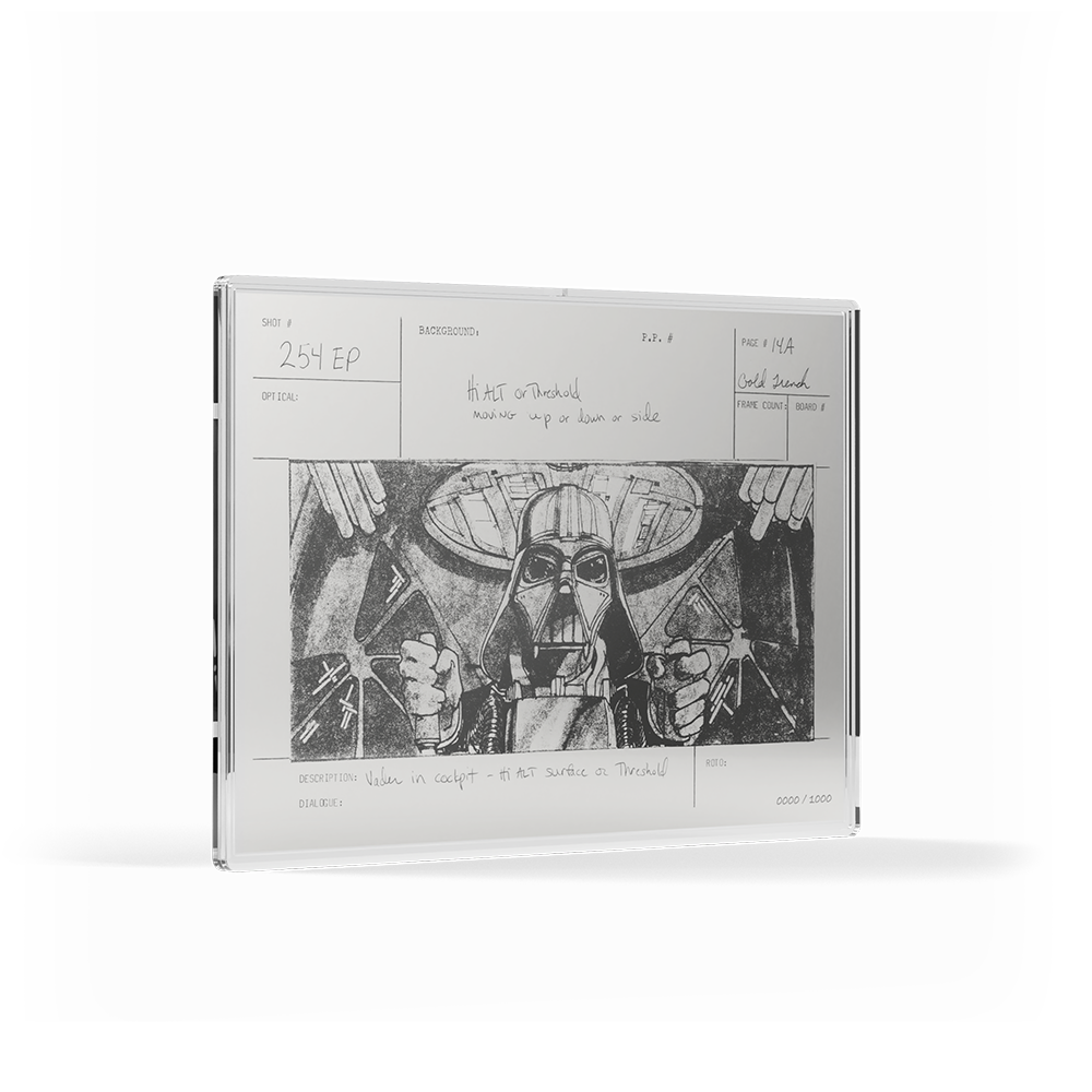 Star Wars™ Storyboard Art Darth Vader™ Trench Run Silver Collectible Foil Agoro