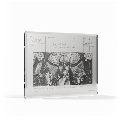 Star Wars™ Storyboard Art Darth Vader™ Trench Run Silver Collectible Foil Agoro