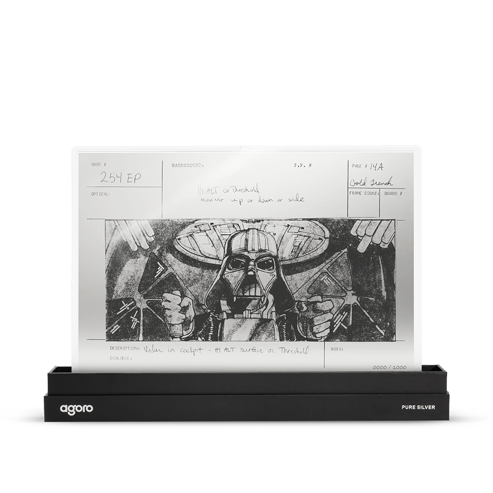 Star Wars™ Storyboard Art Darth Vader™ Trench Run Silver Collectible Foil Agoro