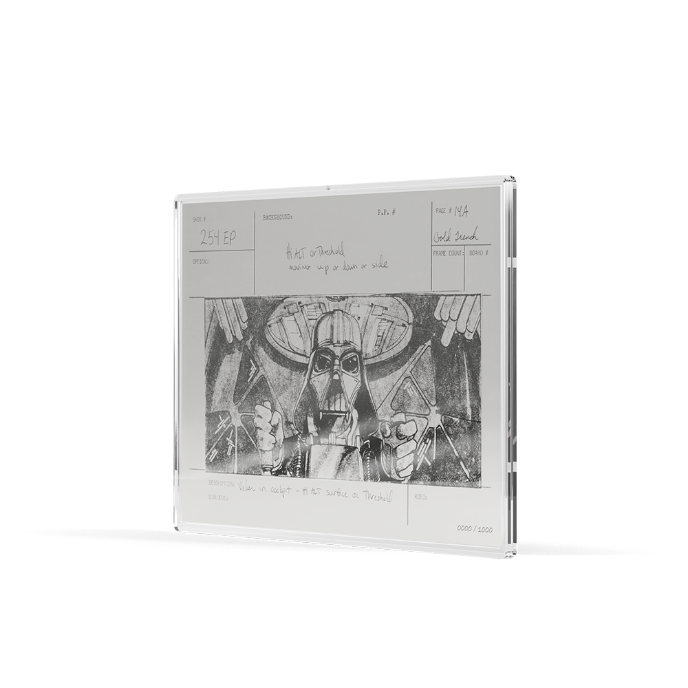 Star Wars™ Storyboard Art Darth Vader™ Trench Run Silver Collectible Foil Agoro