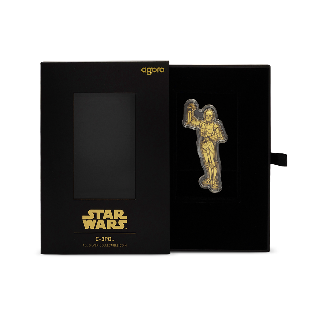 Star Wars C-3PO Silver Coin AGORO