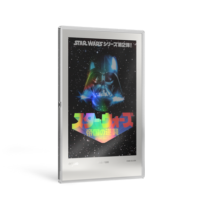 Star Wars™ Japanese Movie Poster The Empire Strikes Back™ Silver Collectible Foil