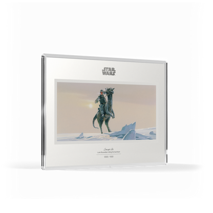 Star Wars™ Concept Art Luke Skywalker™ riding his Tauntaun™ Silver Collectible Foil Agoro
