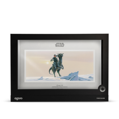 Star Wars™ Concept Art Luke Skywalker™ riding his Tauntaun™ Silver Collectible Foil Agoro