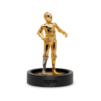 C-3PO™ Pure Silver Miniature side - Agoro by New Zealand Mint