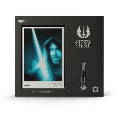 Star Wars™ Obi-Wan Kenobi™ Lightsaber Silver Collectible Set Agoro
