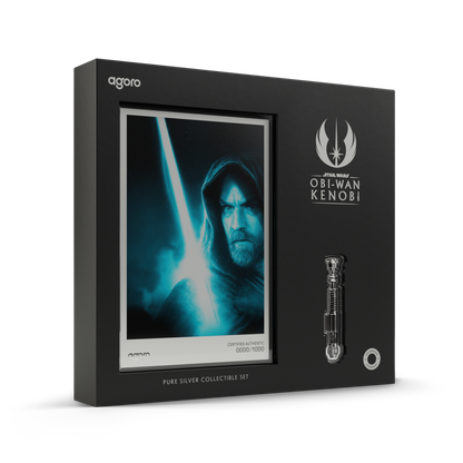 Star Wars™ Obi-Wan Kenobi™ Lightsaber Silver Collectible Set Agoro