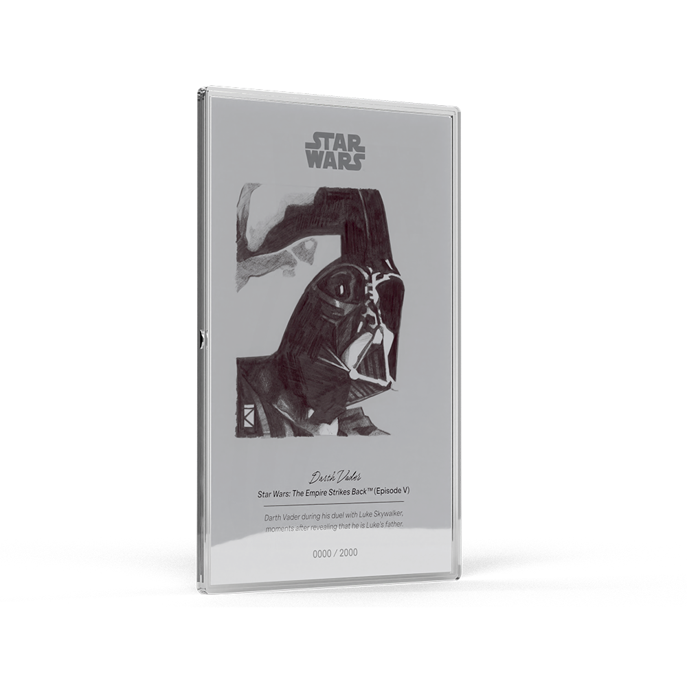 Star Wars™ Sketch Art Darth Vader™ Silver Collectible Foil Agoro