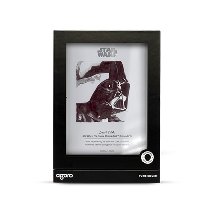 Star Wars™ Sketch Art Darth Vader™ Silver Collectible Foil Agoro