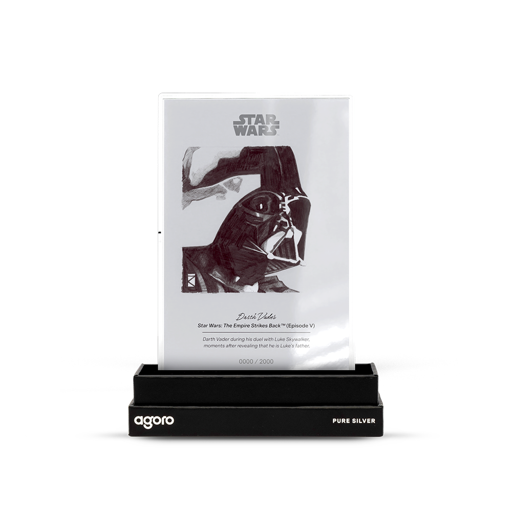 Star Wars™ Sketch Art Darth Vader™ Silver Collectible Foil Agoro