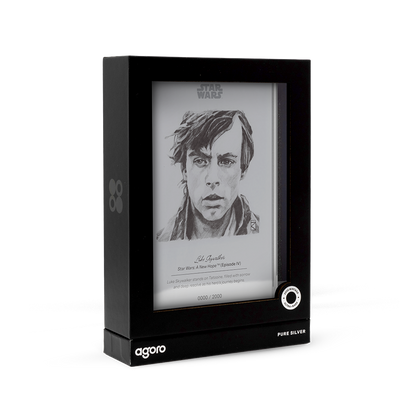 Star Wars™ Sketch Art Luke Skywalker™ Silver Collectible Foil Agoro