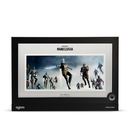 The Mandalorian™ Taking back Mandalore Silver Collectible Foil AGORO