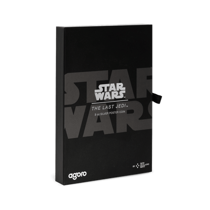 Star Wars™ he Last Jedi™ 3 Oz Silver Poster Coin AGORO