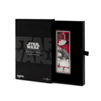 Star Wars™ he Last Jedi™ 3 Oz Silver Poster Coin AGORO