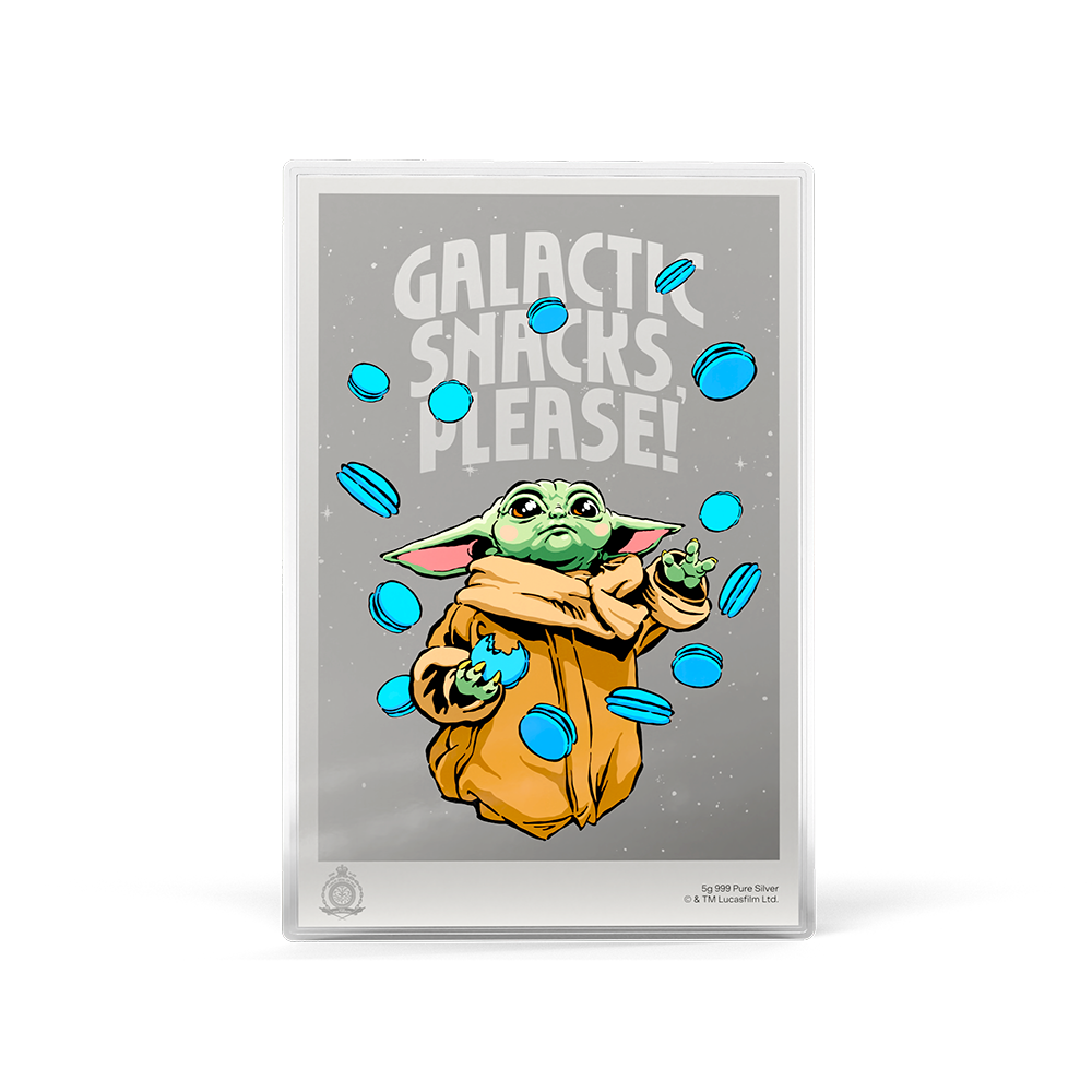 The Mandalorian™ Wanted: Grogu Silver Collectible Foil Agoro