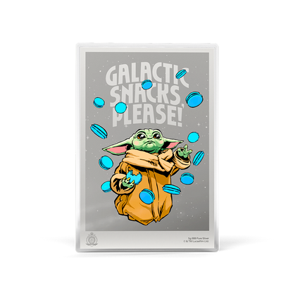 The Mandalorian™ Wanted: Grogu Silver Collectible Foil Agoro